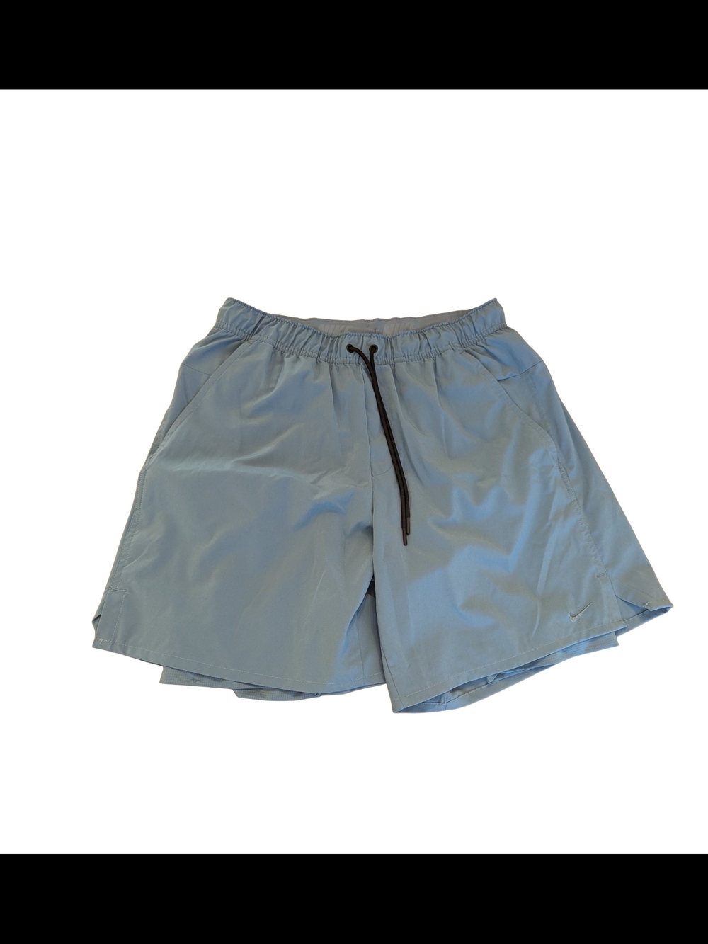 EUC Nike Mens Large Drifit Blue Stride Brief Lined Running Shorts